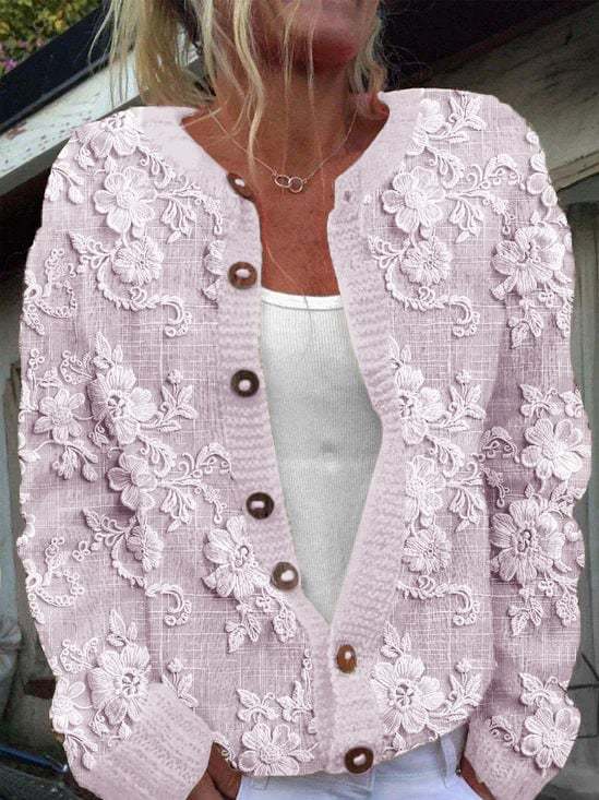 Lummi | Graceful Floral Cardigan