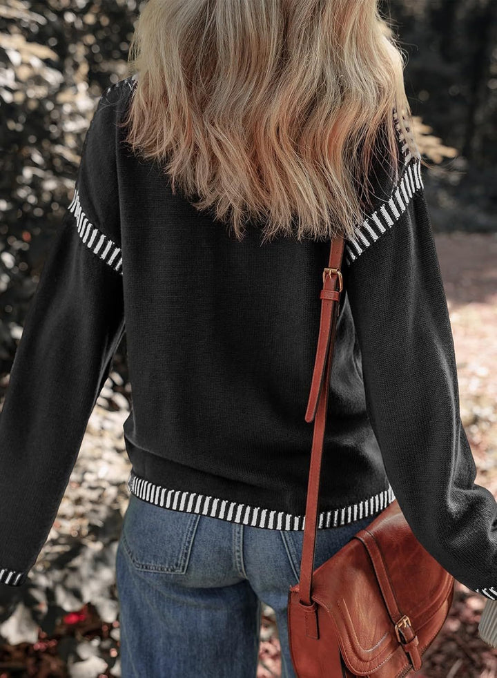 Maria | Chic Contrast Sweater