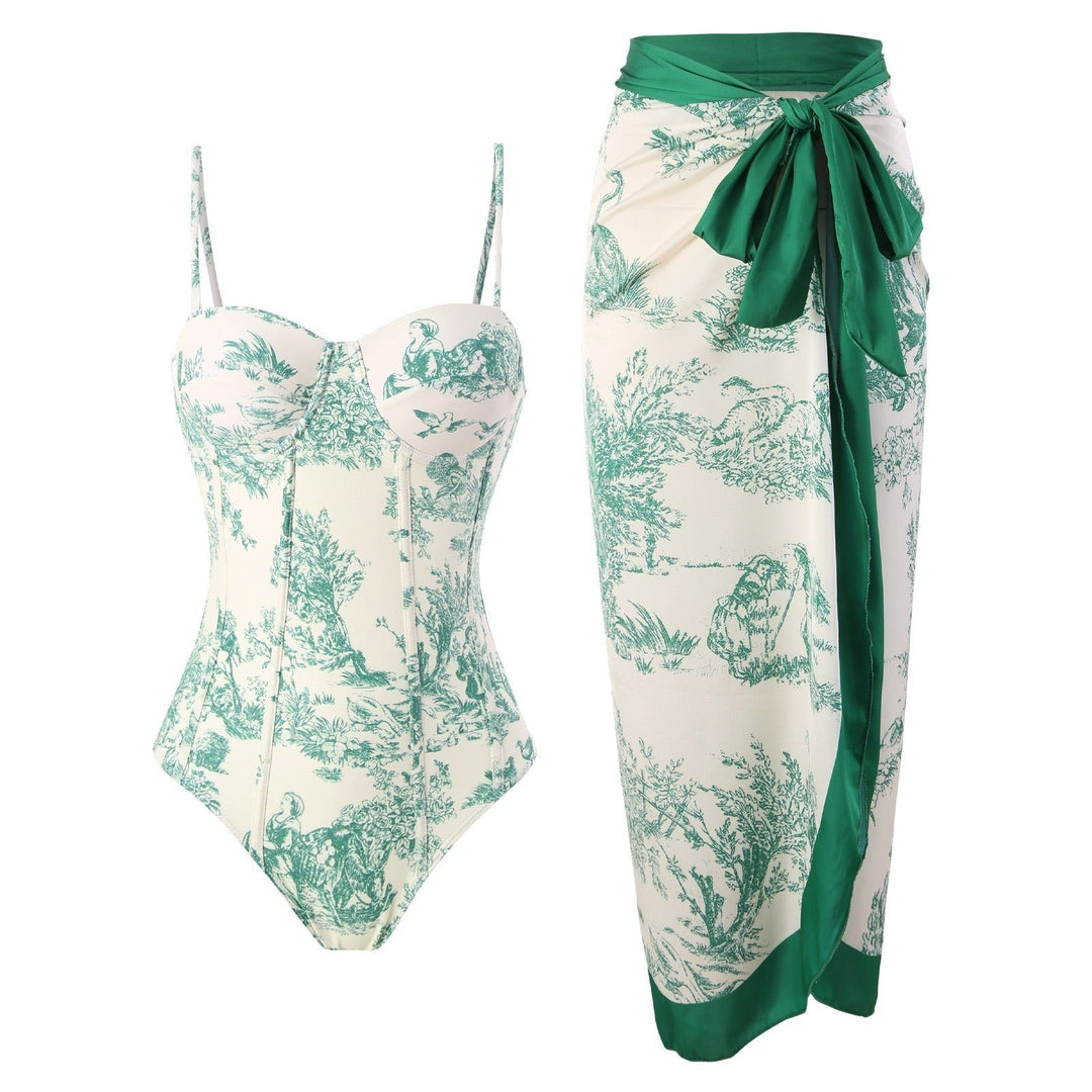 Shaila | Elegant Printed Swim Set