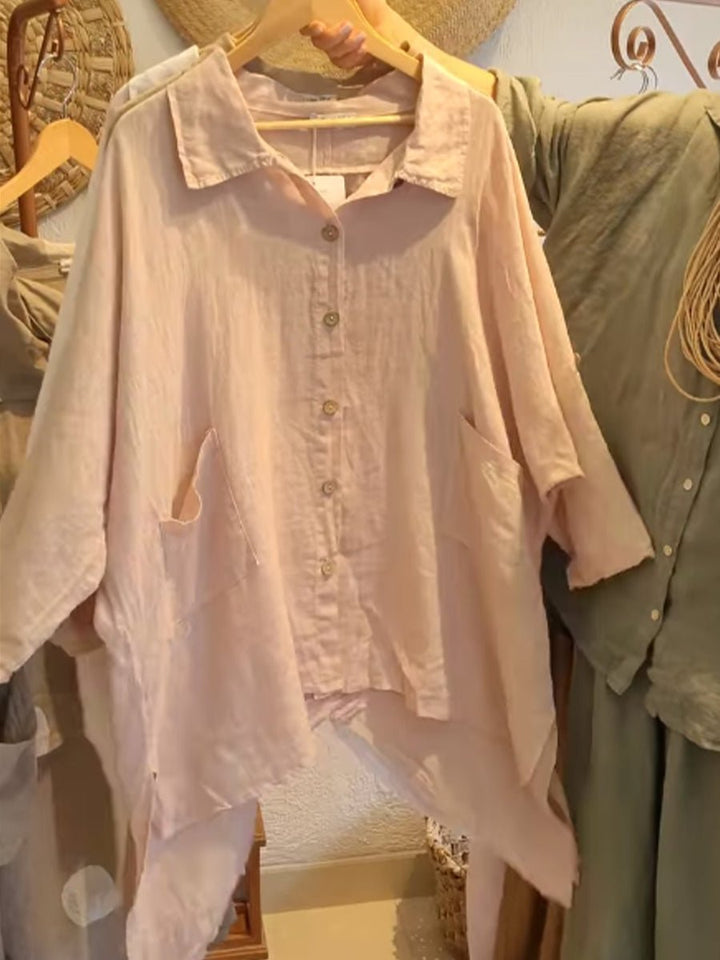 Lineth | Casual Buttoned Blouse