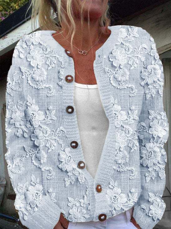 Lummi | Graceful Floral Cardigan