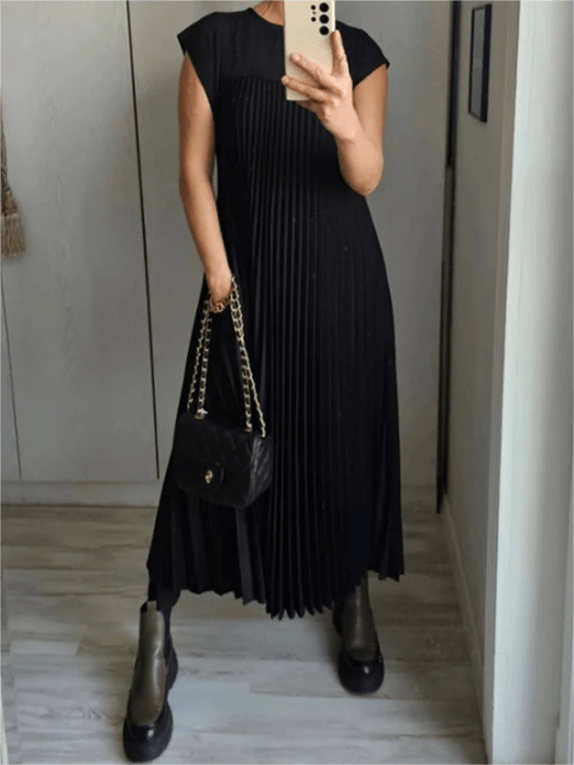 Meg | Pleated Elegant Dress