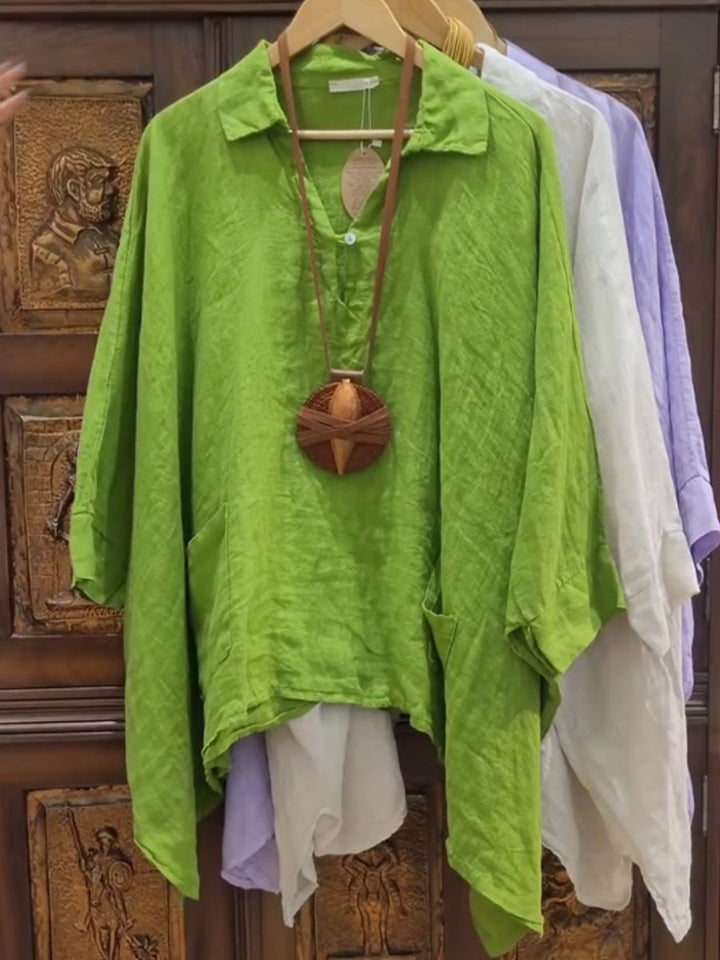 Lina | Breezy Collared Top