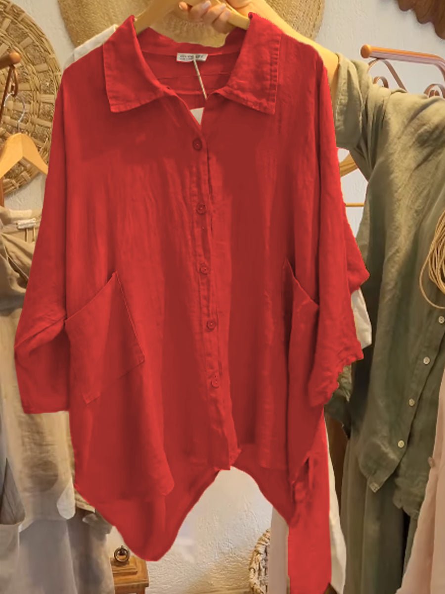 Lineth | Casual Buttoned Blouse