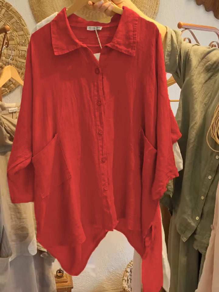 Lineth | Casual Buttoned Blouse