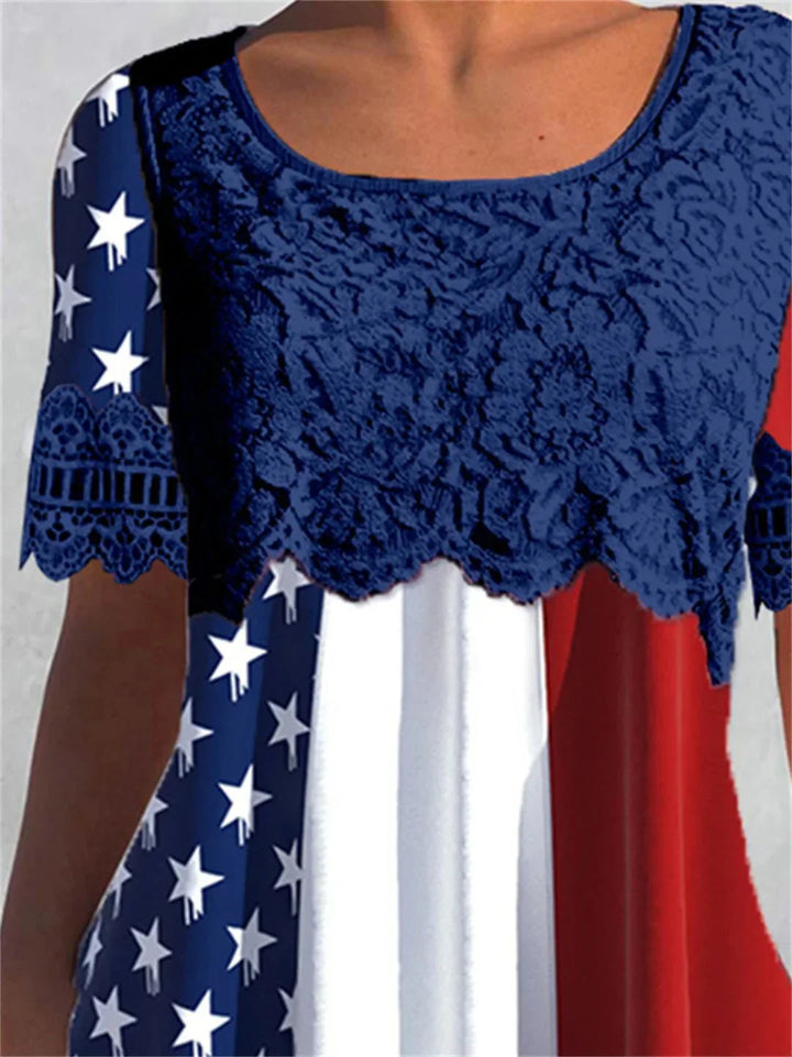 Anie | Lace Graphic Tee