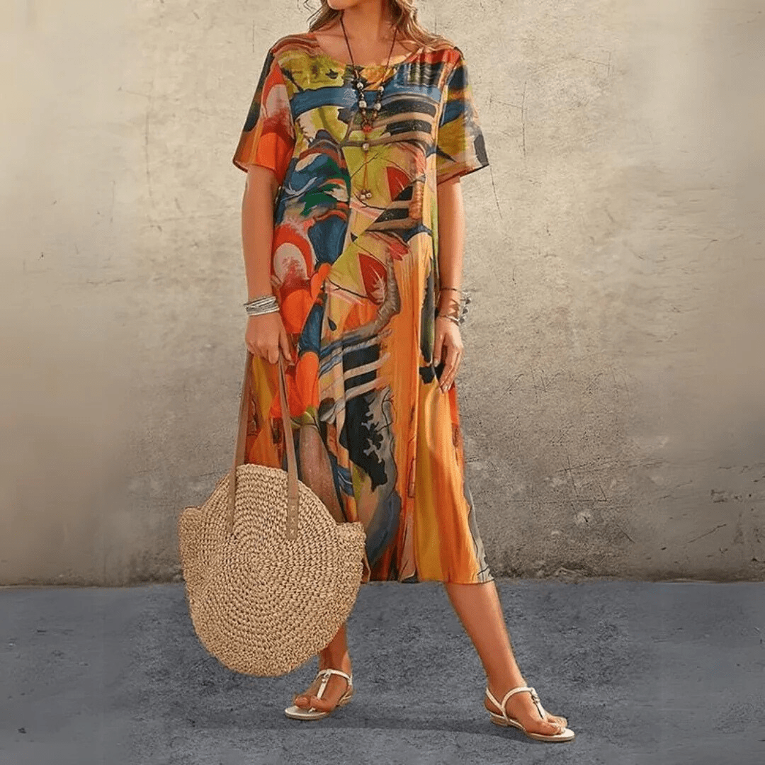 Yassina | Chic Printed Dress