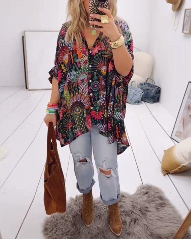 Linda | Chic Printed Blouse