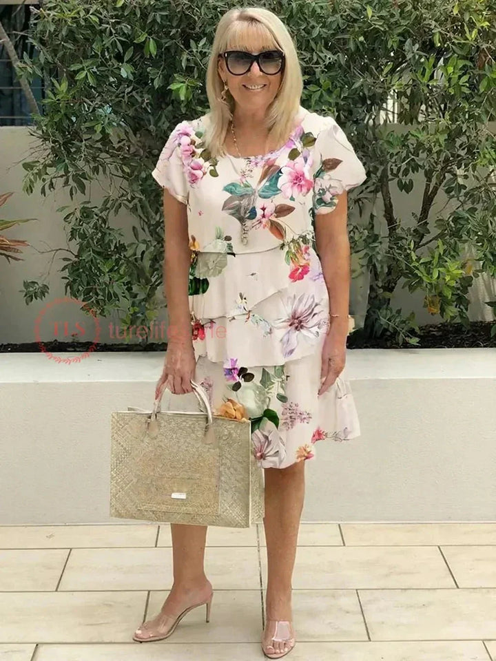 Jenny | Cascading Floral Dress